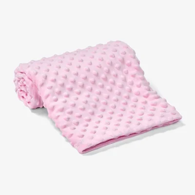 The Range Brand Lab Minky Embossed Blanket - Light Pink
