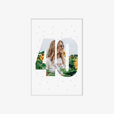 The Range 40th Birthday Sparkles Photo Blanket