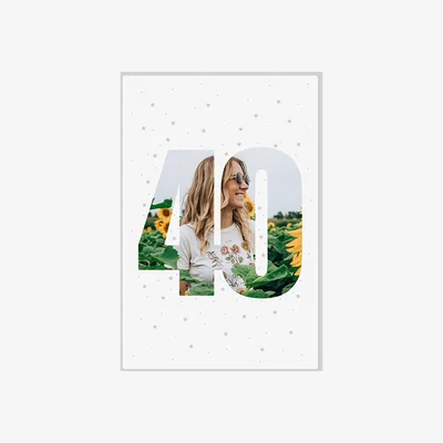 The Range 40th Birthday Sparkles Photo Blanket