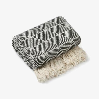 The Range Zahra Blanket Throw - Black / 130x150cm