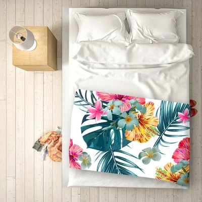 The Range Spring Summer Flowers Blanket - Pink