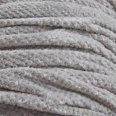 The Range Luxury Large Waffle Honeycomb Mink Throw - Silver / 150cm