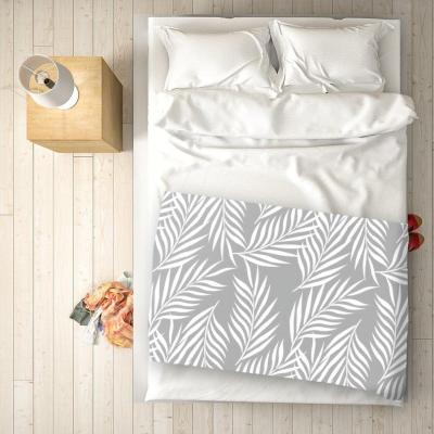 The Range Palm Tree Leaves Blanket - Grey