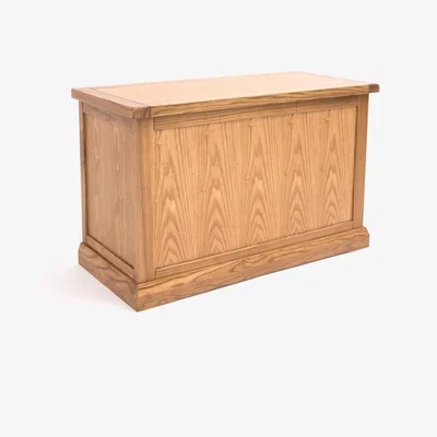 The Range Salerno Blanket Box Ottoman - Light wood