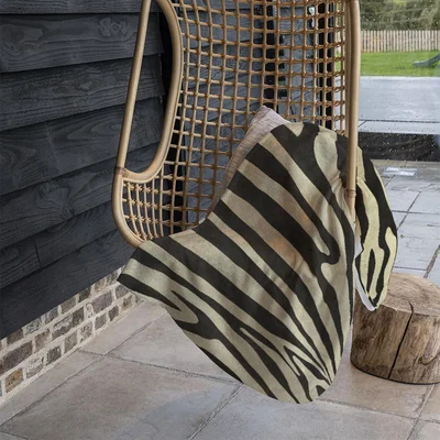 The Range Golden Zebra Blanket - Gold