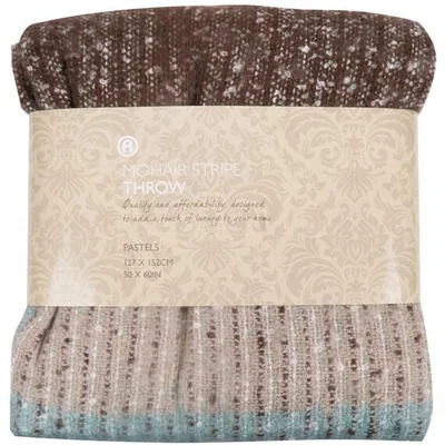 The Range Mohair Stripe Throw