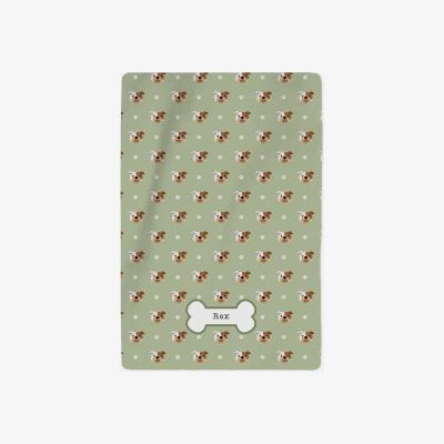 The Range Personalised Bulldog Blanket - Pattern