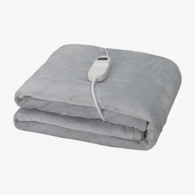 The Range Plain Electric Fleece Throw - Grey