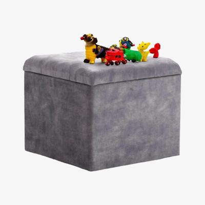 The Range Ottoman Storage Blanket Toy Box  - Grey