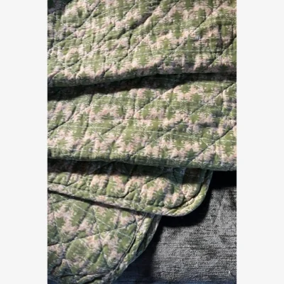 Rockett St George Beautiful Green Patterned Cotton Quilt - SAMPLE