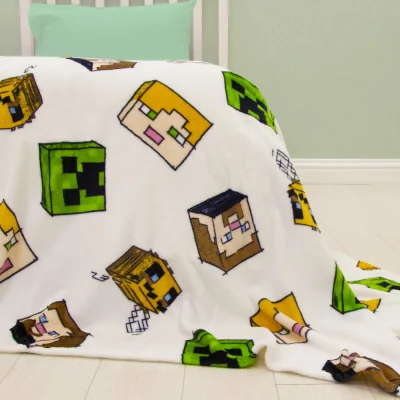 The Range Minecraft Adventure Fleece Throw