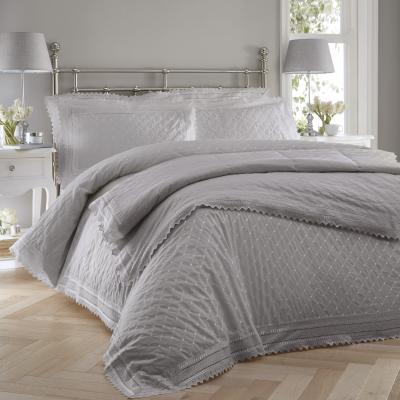 The Range Blamoral SilverGrey 254 x 254 Bedspread Including Shams - Grey