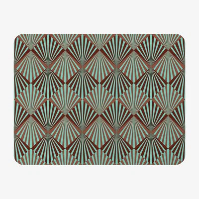 The Range Green Geometric Rays Blanket - Green