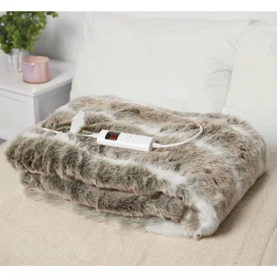 The Range Electric Blanket Deer Faux Fur  - Natural