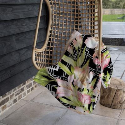 The Range Bright Plants On Geometric Blanket - Green