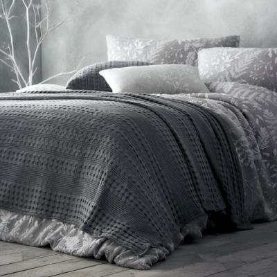 The Range Amara Waffle Throw - Grey