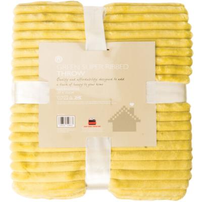 The Range Super Ribbed Throw - Green