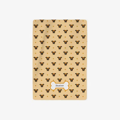 The Range Personalised Boxer Dog Blanket - Pattern