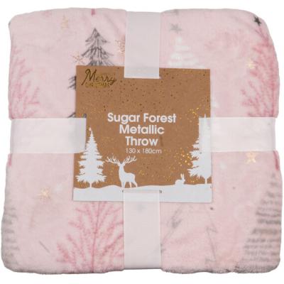 The Range Sugar Forest Metallic Throw
