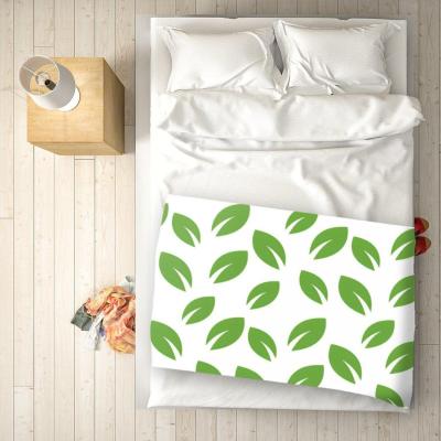 The Range Leaves Pattern Blanket - Green