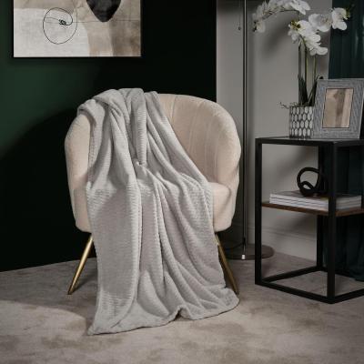 The Range Zig Zag Blanket Throw - Silver