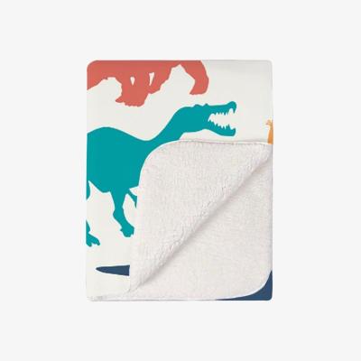 The Range Multicoloured Dinosaurs Blanket - Yellow