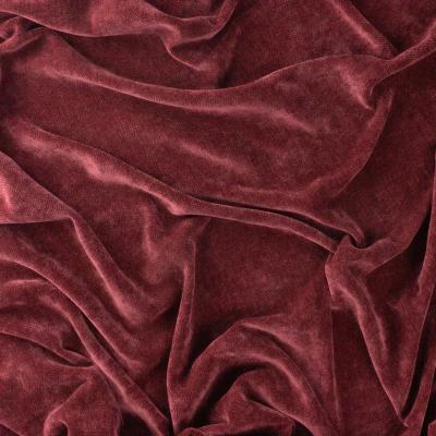 The Range Heavy Chenille Velvet Throw - Beetroot / 200cm