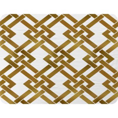 The Range Gold Geometric Chain Blanket - Gold