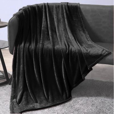 The Range Faux Mink Super Soft Throw - Black