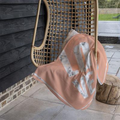 The Range Love Marble Blanket - Pink