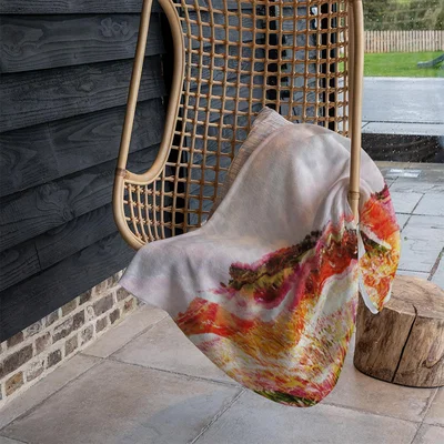 The Range Wheat Field Paint Blanket - Red