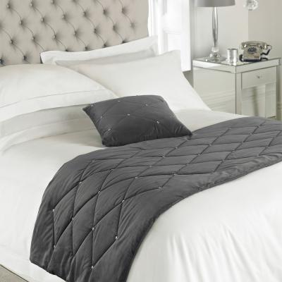 The Range Diamante Bed Runner - Grey