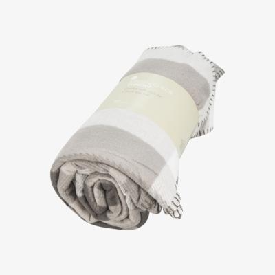 The Range Jurgen Check Throw - Grey