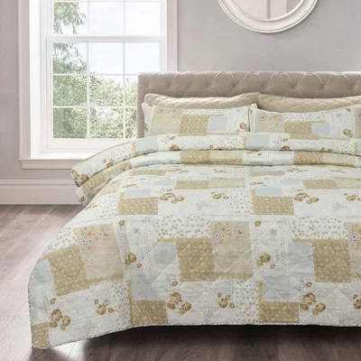 The Range Maya Natural Bedspread Set - Natural / Double
