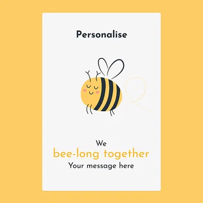 The Range Personalised Blanket - We Bee-Long Together