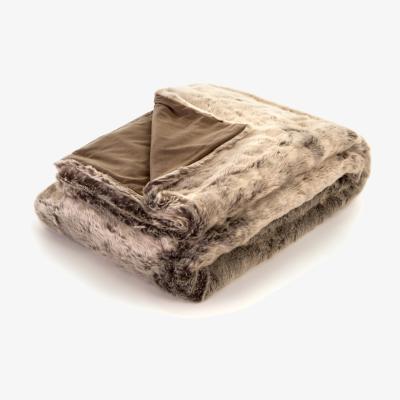 The Range Luxury Faux Fur Throw - Mink