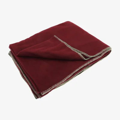 The Range Result Plain Warm Outdoor Fleece Blanket (330gsm) (Pack of 2) - Rococco Red