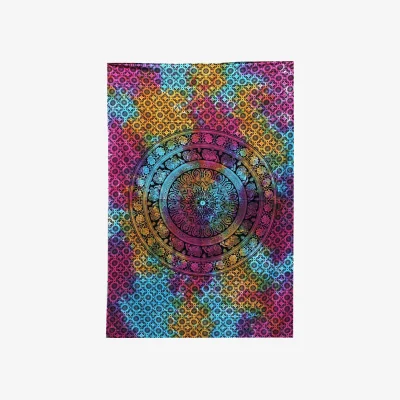 The Range Cotton Bedspread  Wall Hanging Mandala Elephant - Multicolor