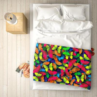 The Range Rainbow Butterflies Blanket - Green