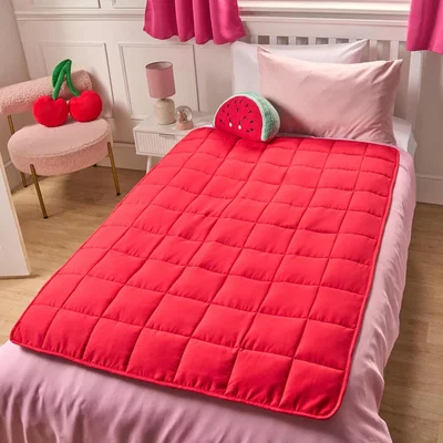 The Range OHS Kids Supersoft Weighted Blanket - Pink/Red