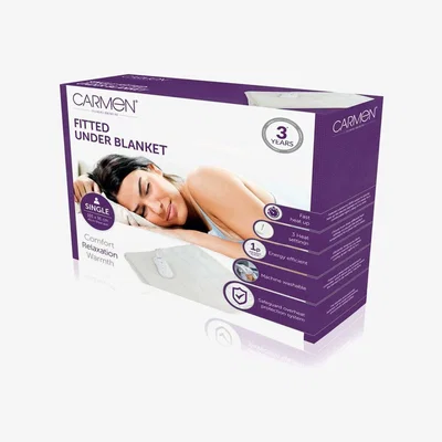 The Range Single Fitted Electric Blanket - White
