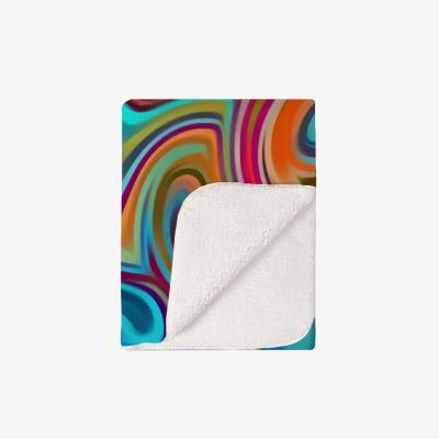 The Range Colourful Wave Pattern Blanket - Red