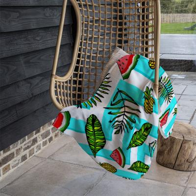 The Range Pineapple  Watermelon Blanket - Blue