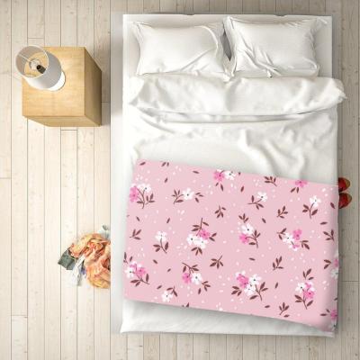 The Range Pretty Pink Flower Pattern Blanket - Pink