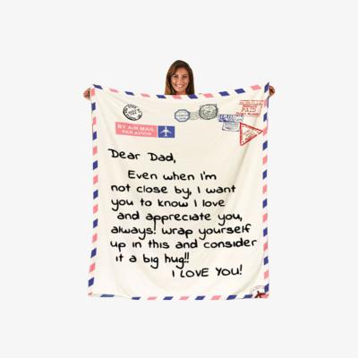 The Range Dear Dad Father's Day Blanket - White