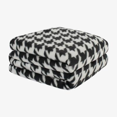 The Range Houndstooth Blanket Throw - Black