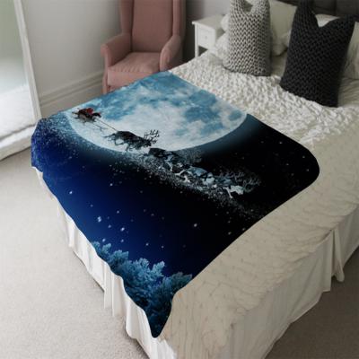 The Range Magic Santa'S Sleigh Soft Blanket - Blue