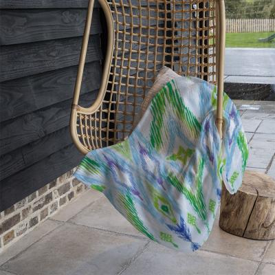 The Range Ethnic Style Modern Scarf Blanket - Green
