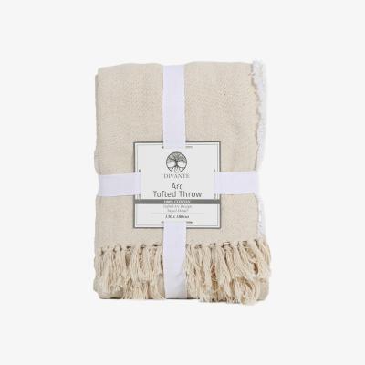 The Range Arc Tufted Throw - Natural