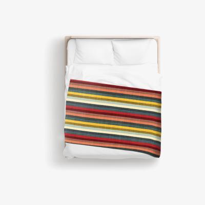 The Range Multicolour Striped Brish Pattern Blanket - Grey